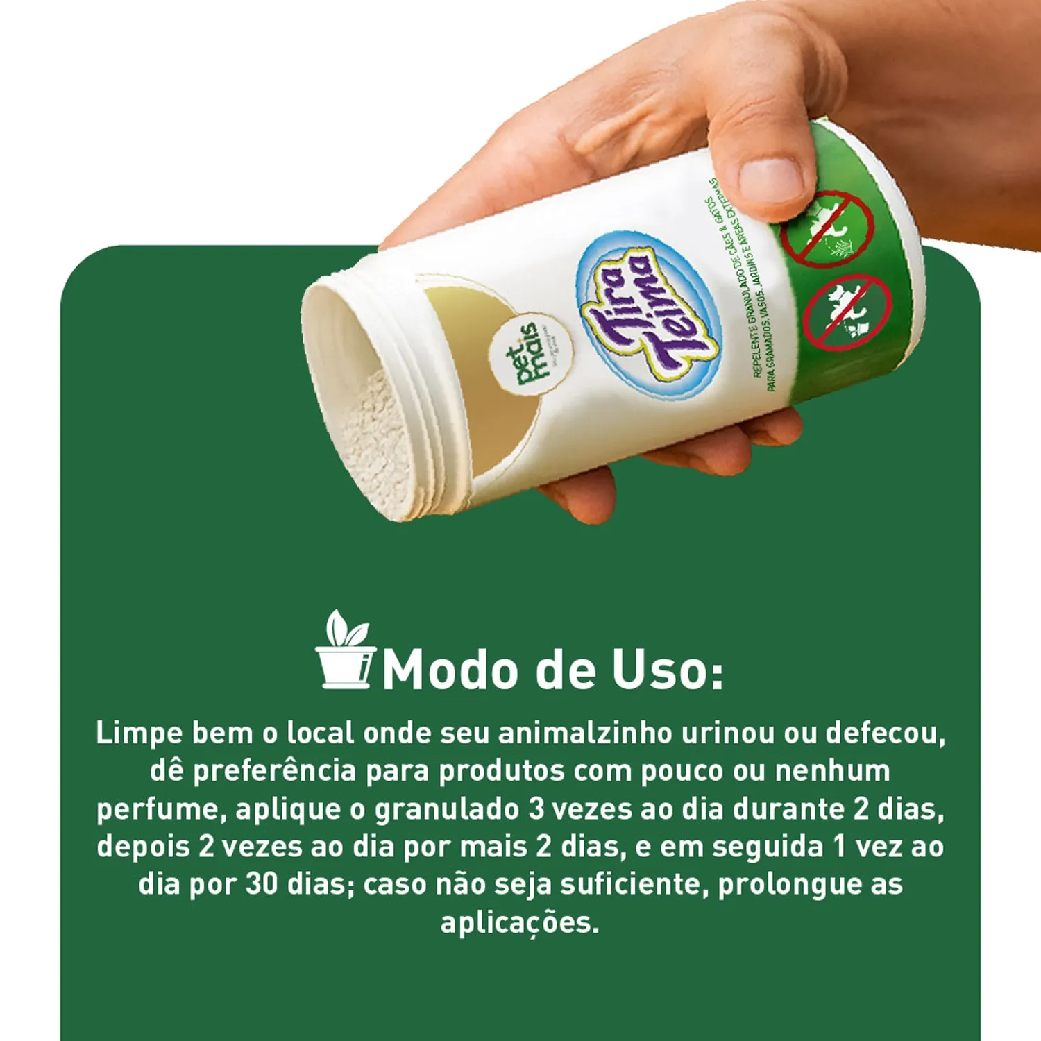 Tira Teima Não Pode Vaso e Jardim Granulado Petmais